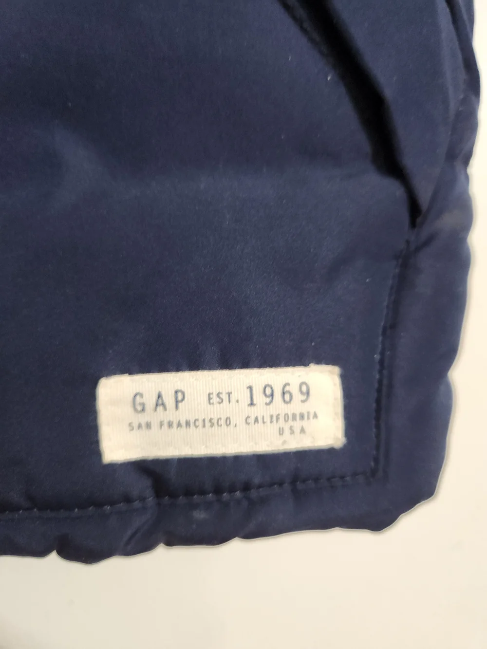 Gap Navy Quilted Puffer Vest